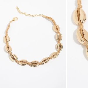 Free People Cowry Shell Choker Necklace NWT